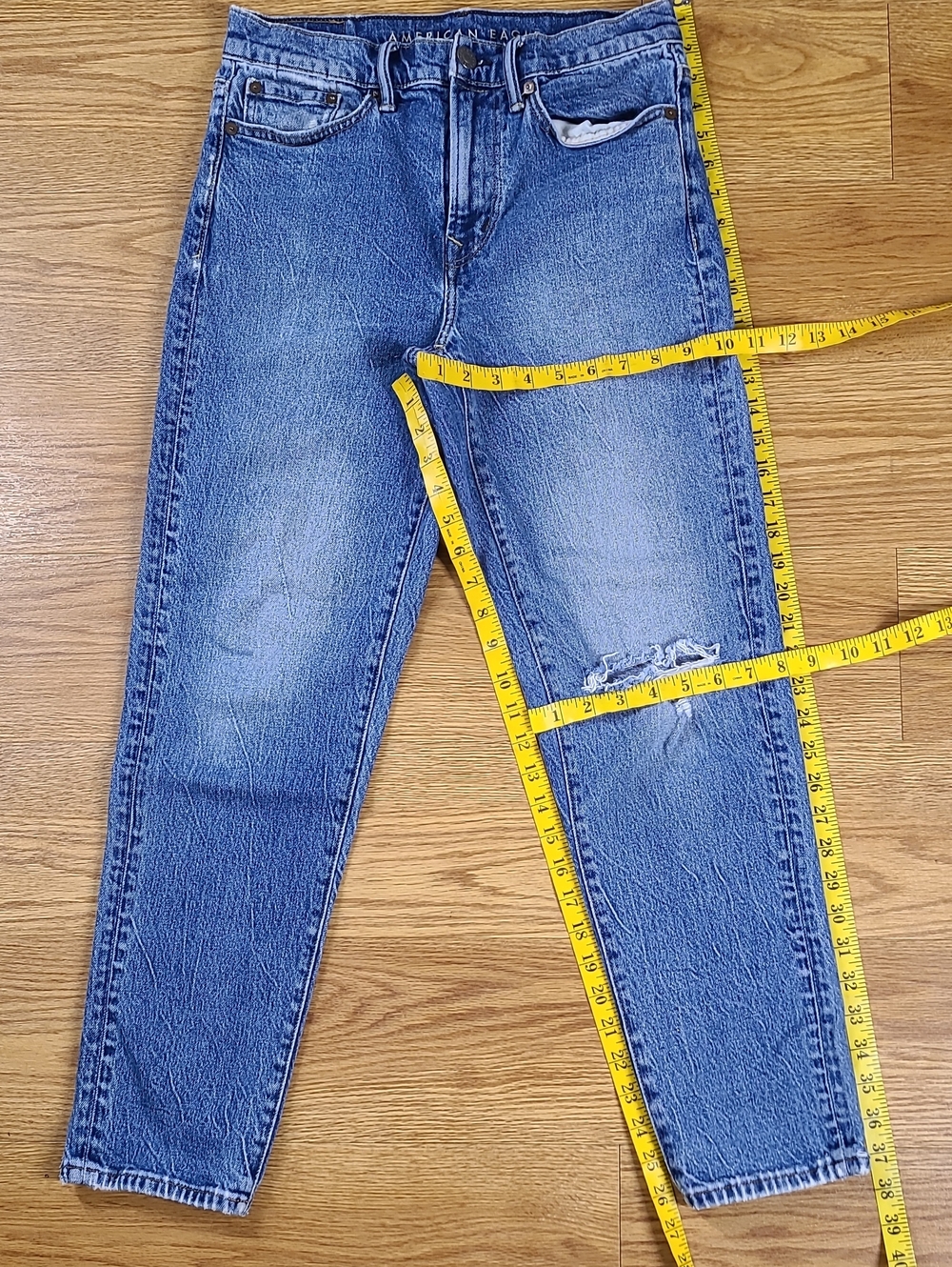 American Eagle Loose Mens 28x26.5 2020 Vintage Pre-owned Stright Denim Blue Jean
